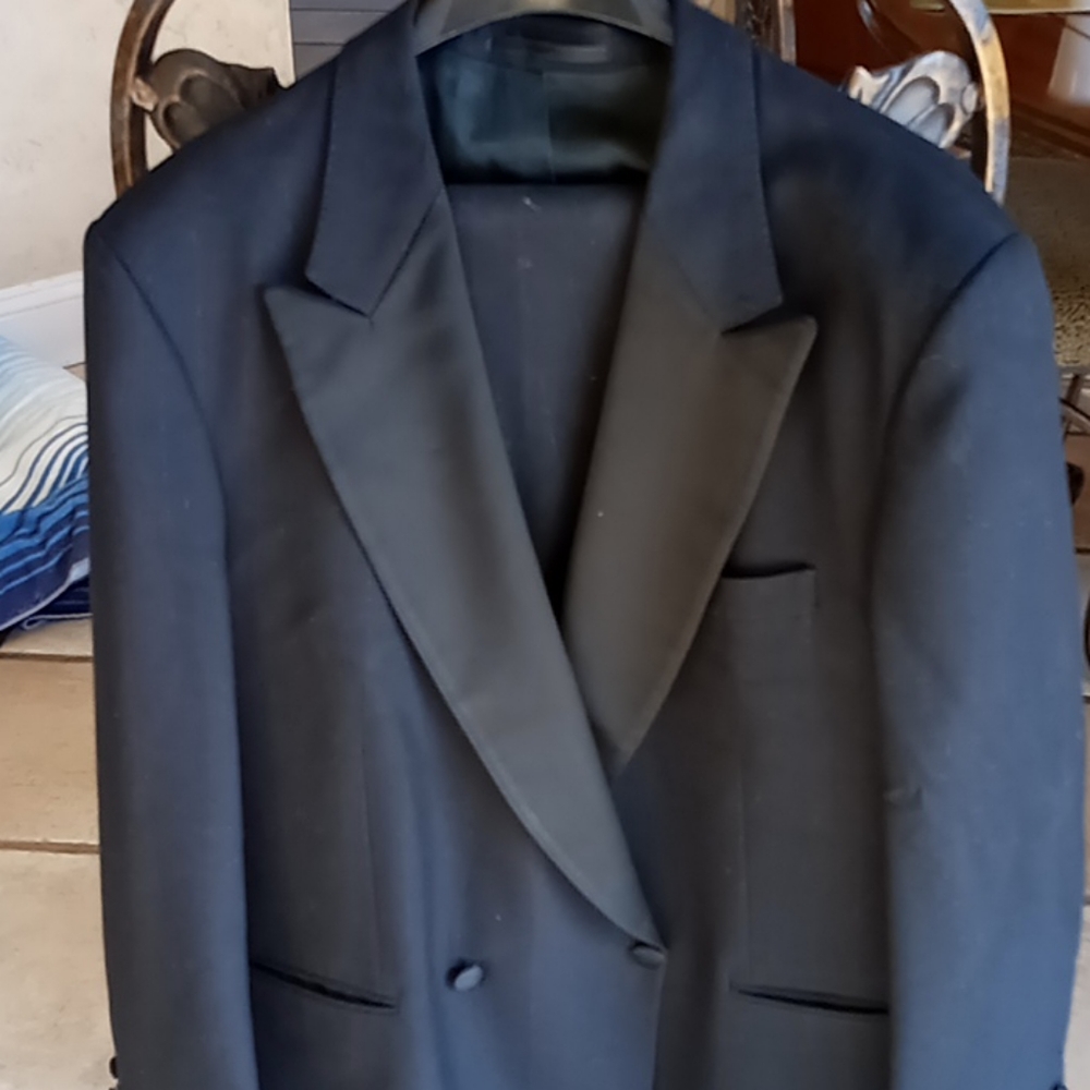 Beautiful men's black tuxedo